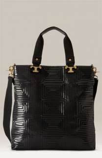 Tory Burch Nico Quilted Patent Leather Tote  
