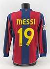 RARE 2007 08 Barcelona Lionel MESSI Leo #19 Long Sleeve Shirt LARGE w 