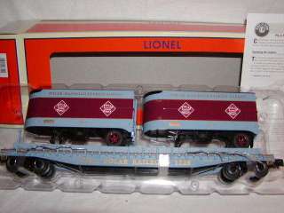 Lionel 6 27840 Polar Railroad PS 4 Flatcar w trailers O  