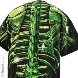 New GREEN TERMINATOR SKULL T Shirt  