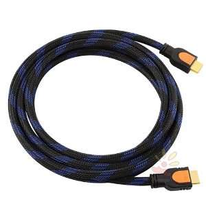  (Orange/Black Plug) High Speed HDMI Cable M/M,10FT 