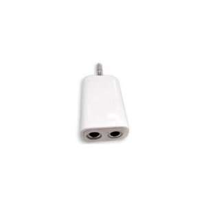  3.5mm One To Two Headphone Adapter Splitter (White) for 