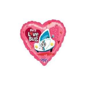  18 Herbie Im A Love Bug Hearts   Mylar Balloon Foil 