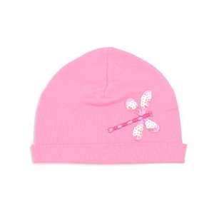  Candy Pink Dragonfly Applique Cotton Hat Baby