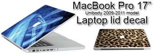 MacBook Pro 17 Unibody Laptop Lid Decal Skin  