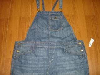 NEW Gap Blue Jean Pencil Skirt Jumper Dress Frayed Hem Womens Size XXL 