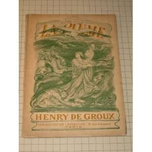  1899 La Plume Magazine Belgian Artist Henry De Groux 