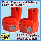 TWO 14.4V 3.0AH Ni MH Makita Replacement Battery