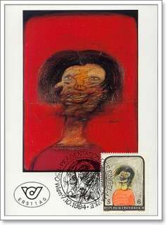 dd430 Art stamps paintings maximum cards Austria  