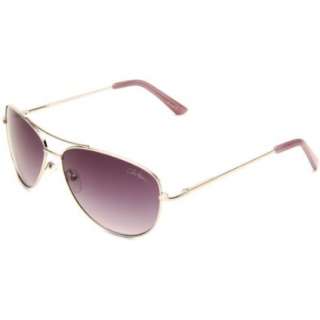 Cole Haan Womens C 6054 40 Aviator Sunglasses,Silver Frame/Purple 