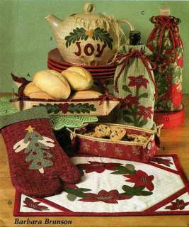 Christmas Placemat, Tea Cozy, Gift Items M4692 Pattern  