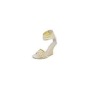Sigerson Morrison   Sm7955 (White/Gold)   Footwear