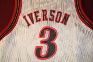   Nike NBA 76ers Allen Iverson 3 Mesh Jersey Shirt FREE SHIP Basketball