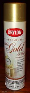 KRYLON PREMIUM METALLIC 18K GOLD PLATE SPRAY PAINT 724504010005 