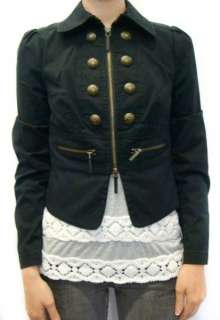 NWT JUICY COUTURE Skylar Crest Twill Military Jacket M  