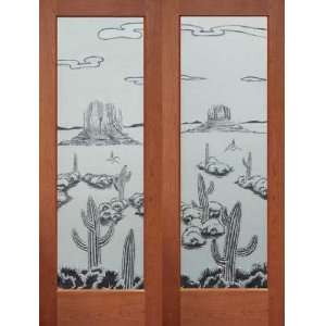 Interior Door Desert Frosted Pair (Single also available)