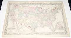 Mitchell 1867 A New Universal Atlas. United States  