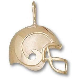  Colorado State Rams Solid 10K Gold Helmet Pendant Sports 