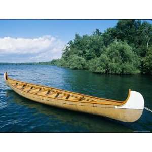 Birchbark Style Voyageur Canoe in Wellesley Island State Park Premium 