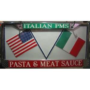  Italian License Plate Frame/ PMS Pasta Meat and Sauce 