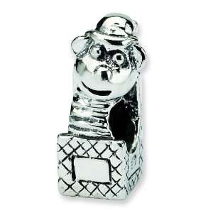   Kids Sterling Silver Jack In The Box Bead Arts, Crafts & Sewing