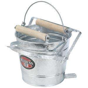 Galvanized Mop wringer pail, 12 quart  