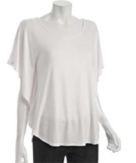 Cielo white jersey butterfly sleeve top  