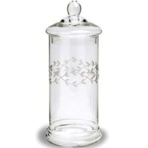  Etched Glass Jars with Lid