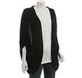 chyll black linen cassandra cocoon cardigan