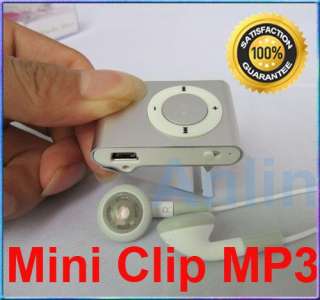 Black Mini Metal Clip  Player 4 in 1 For 1G 2G 4G 8G TF Card 