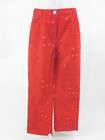 LILLY PULITZER Red Corduroy Lobster Cropped Pants Sz 8