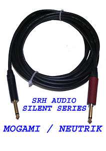   SRH Audio Mogami/Neutrik Silent Guitar Cable   Handbuilt   Gold Plugs