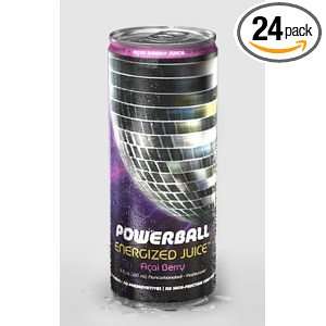  Powerball Energized Juice, Açai Berry Juice, 24 Case, 8oz 