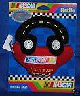 Nascar~Plush Ring Rattle Red Car~Baby Toy~RARE NEW~WOW