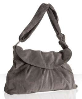 Zara Terez grey suede Nolita Grande shoulder bag   