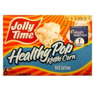 Jolly Time Healthy Pop Kettle Corn 94% Fat Free Weight Watchers 1 