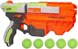NERF Vortex Vigilon Long Range Disc Pistol Gun *New*  
