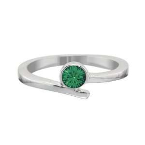   Essentials Emerald Ring Size 8, May Birthstone, New in Jewelry Pouch