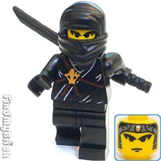 M128 Lego Ninjago Castle Custom Ninja Minifigure   Black   ( Cole 