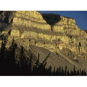  The Limestone Face of a Mountain in the Nahanni Range 