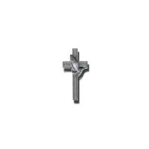  Cross/praying Hand Pwtr Lapel Pin Pack of 12