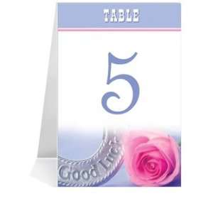  Wedding Table Number Cards   Lucky Rose Blue #1 Thru #31 