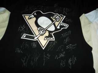 Pittsburgh Penguins 2011 12 Team Signed Jersey 23 autographs Size 52 