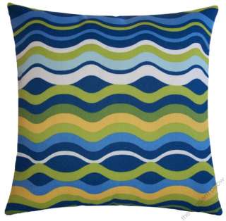 20 SEASIDE WAVE indoor / outdoor decorative throw pillow cover  