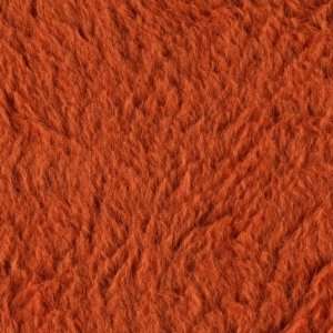62 Wide Double Sided High Loft Shaggy Fleece Desert Orange Fabric By 