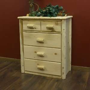  Lakeland Cabin 5 Drawer Log Bachelor Chest