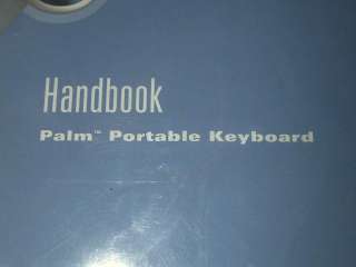 Palm V PDA Portable Keyboard Manual 0782494441995  