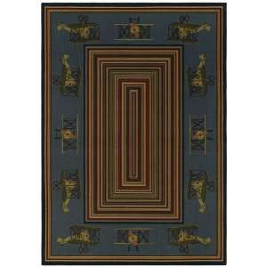  Shaw Flying Machine 55 x 79 Locker Room Blue Area Rug 