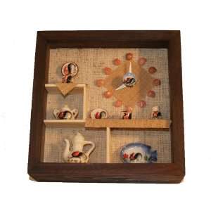  Wood frame Handmade Wall/Table Clock 