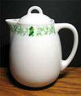 richard ginori individual tea pot white green 